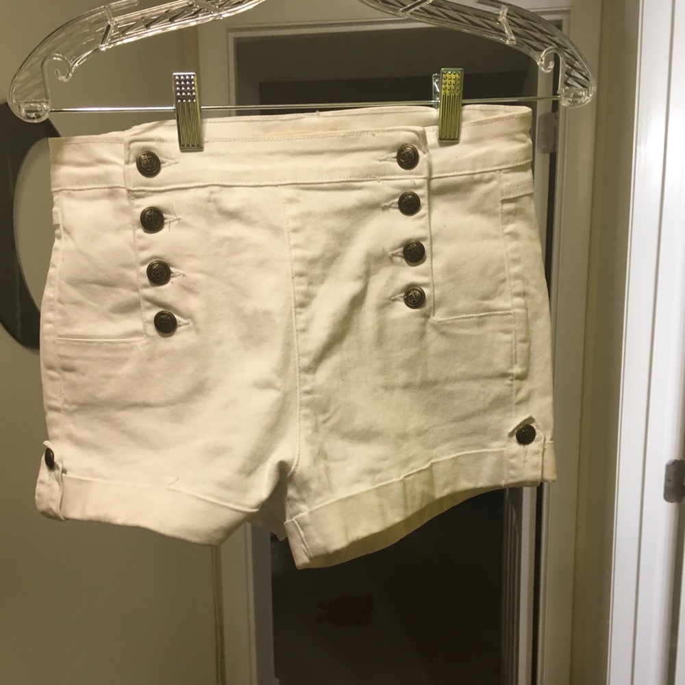 White Booty Shorts